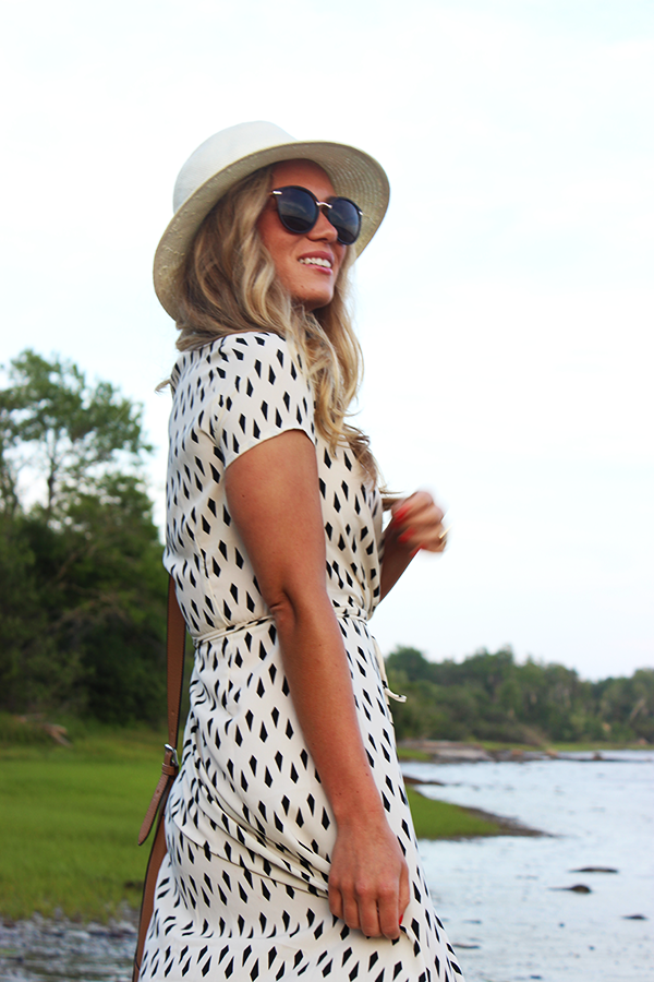 Dress with Panama Hat