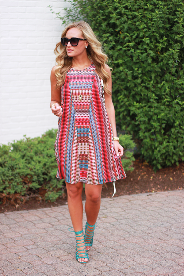 Printed Shift Dress