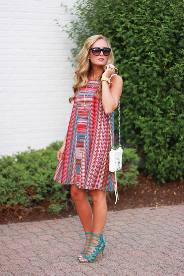 Red Printed Dress