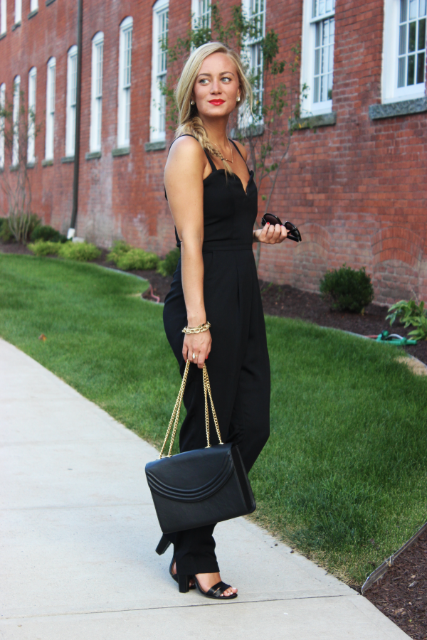 Sleek Black Jumpsuit