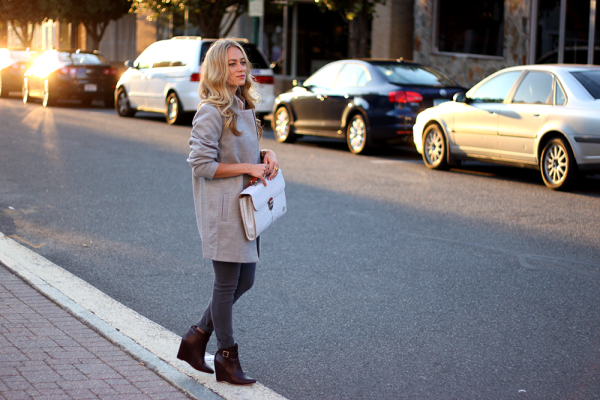 Gray Cocoon Coat