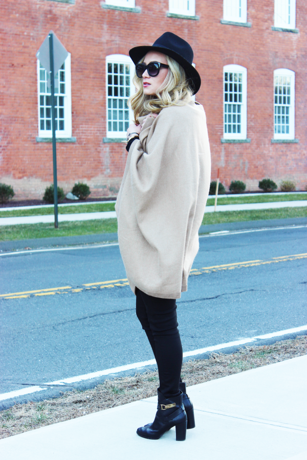 Cuyana Camel Wrap Cape