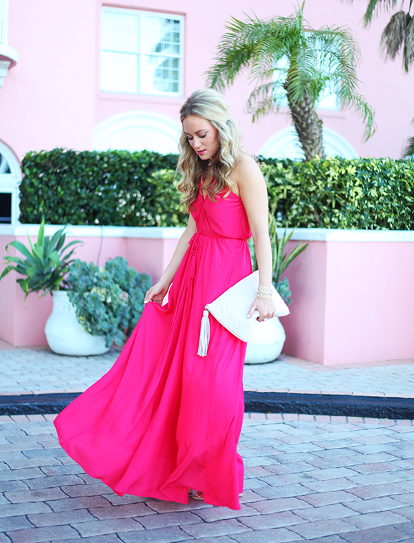 Calypso St Barth Pink Maxi Dress