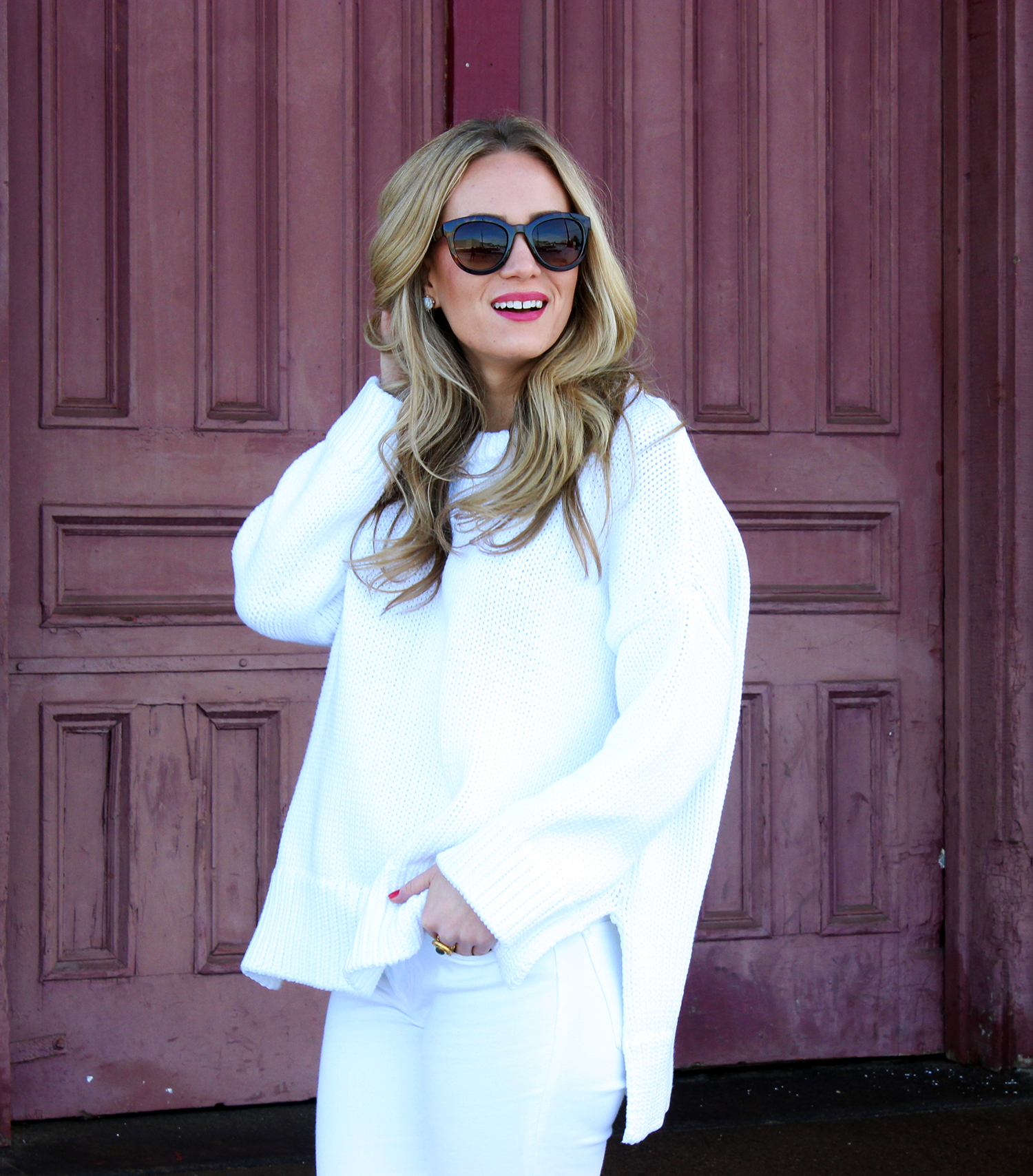 Zara White Knit Sweater - Style Cusp
