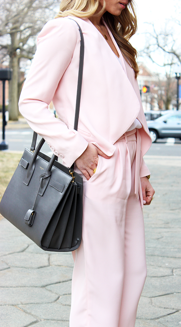 Gray YSL with Blush Pink Outfit