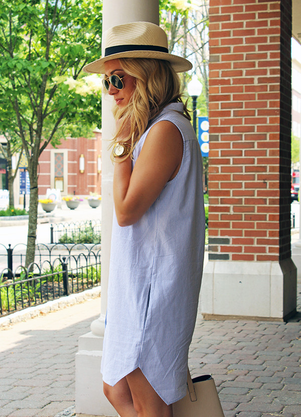 Dress with Panama Hat