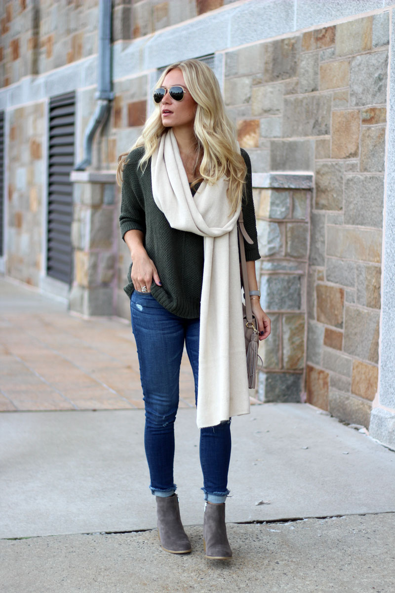 oversized-olive-sweater-cream-sweater-ripped-jeans-fall-style