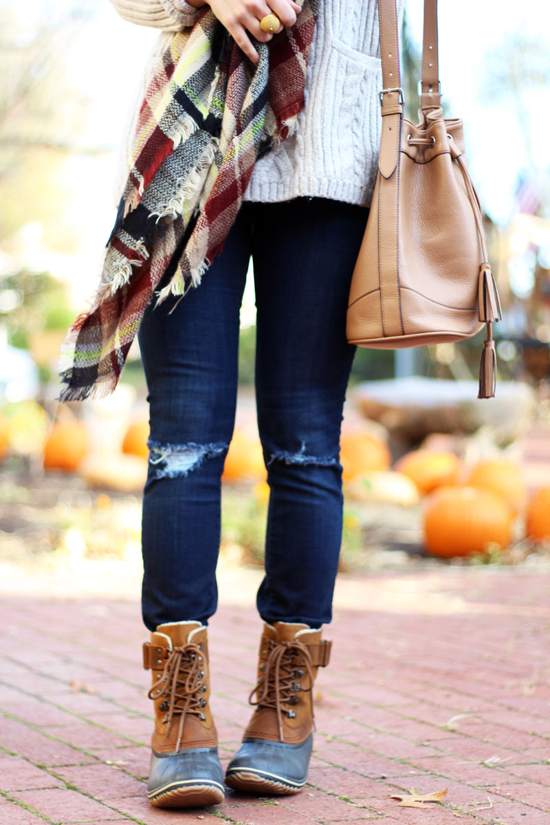 sorel-boots-zappos-plaid-scarf-fall-style