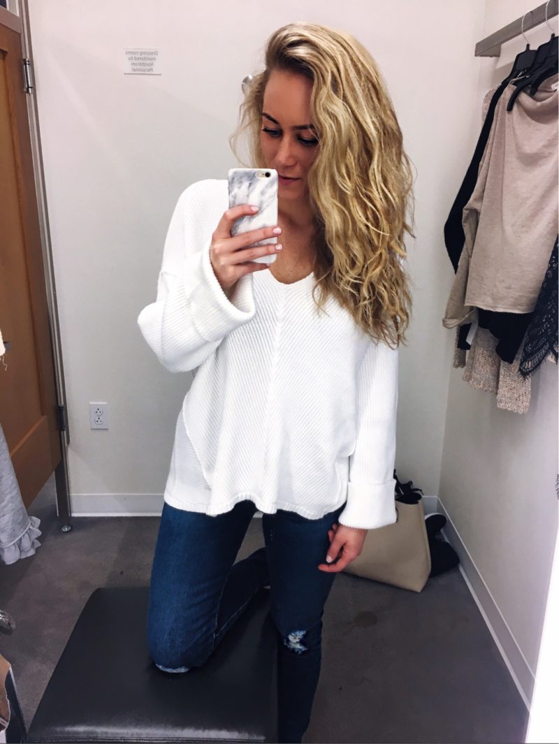 White Free People Sweater