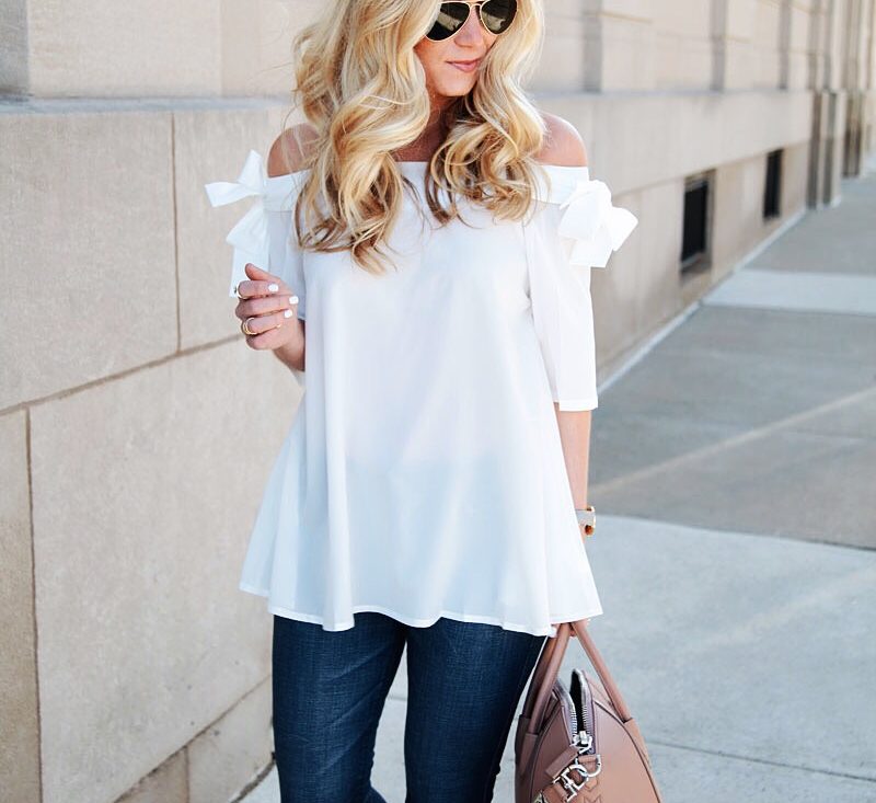 White Top with Denim